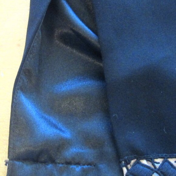 Lucian Matis Sleeveless Black Dress with Tan Lace Inserts, Knee Length S 10 K116 - Picture 10 of 16